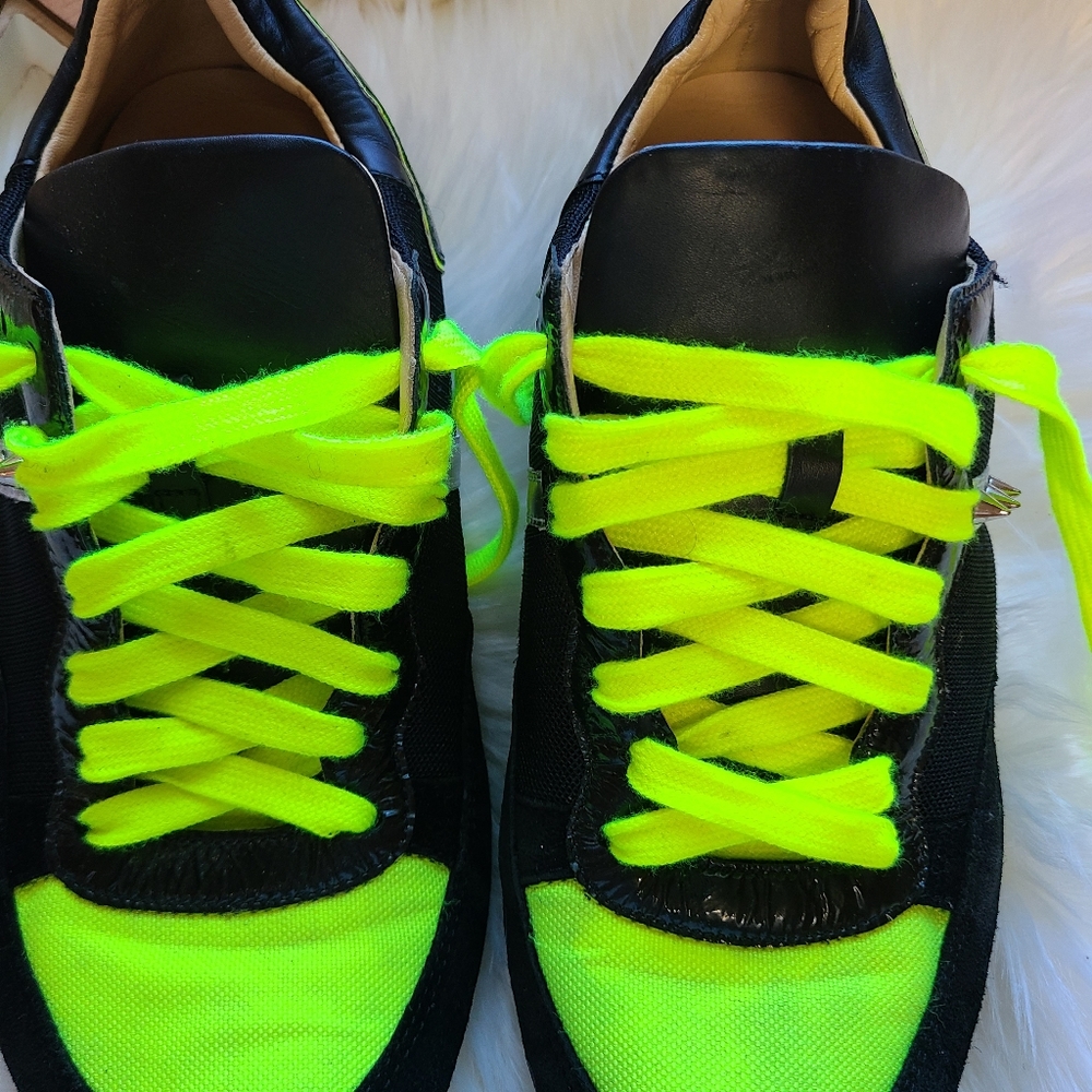 RUTHIE DAVIS sneakers spikes studs black green - Picture 5 of 8